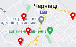 Карта новобудов Черновцов 