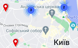 Карта новобудов Киева 