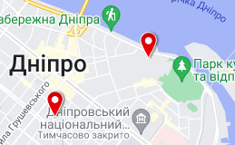 Карта новобудов Дніпра 