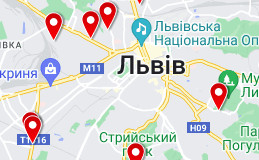 Карта новостроек Львова 